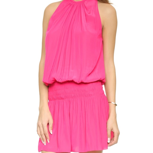 ramy brook hot pink dress